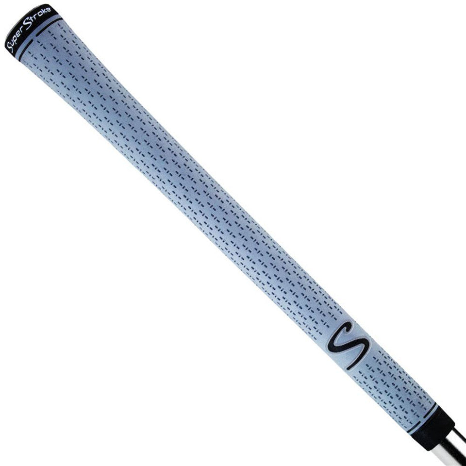 Super Stroke S-Tech golf grip with textured surface and ergonomic design, ideal for improved grip and control on golf clubs.