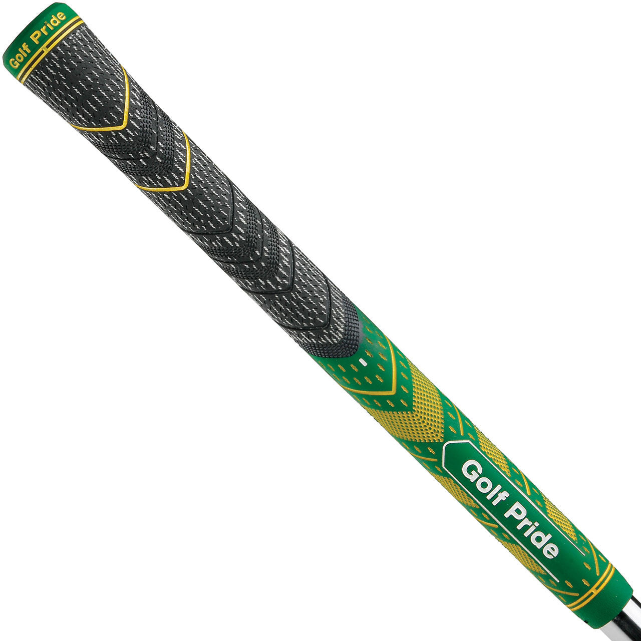 Close-up of Golf Pride Honorary Starter Golf Grips showing textured rubber surface and branding on the grip.