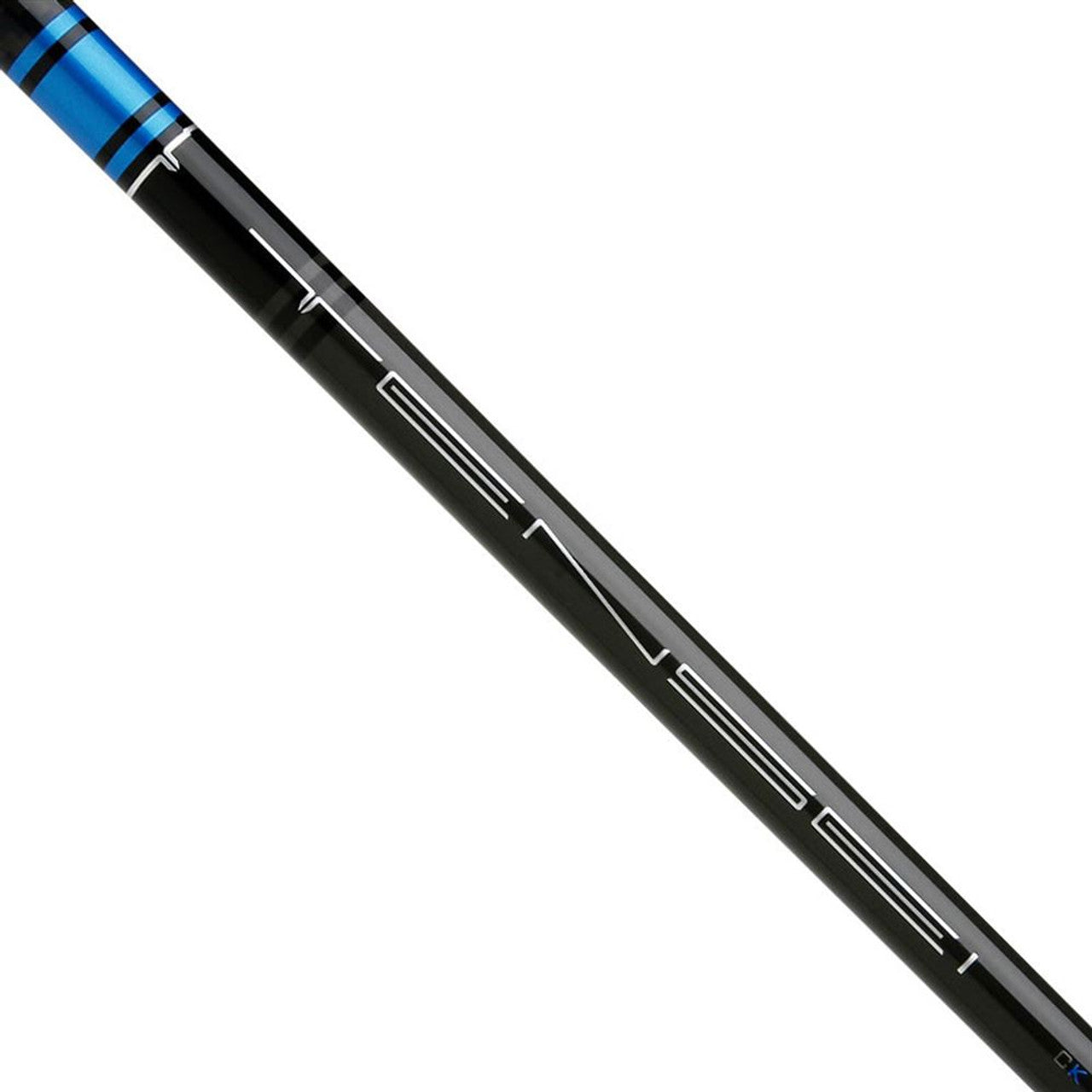 Mitsubishi Tensei CK Blue driver shaft with wood finish, designed for golf drivers, showcasing the shaft's sleek blue and wood appearance.