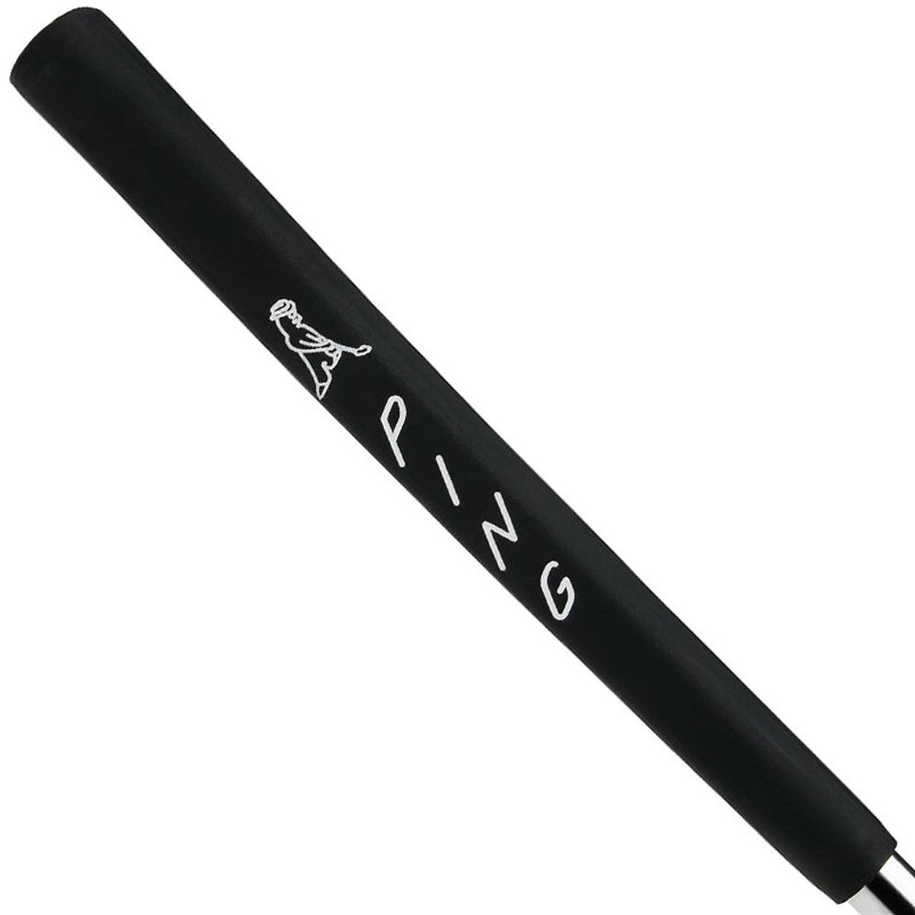Close-up of Ping JAS PP58 Putter Grip showing black rubber material and textured surface for improved golf club grip.