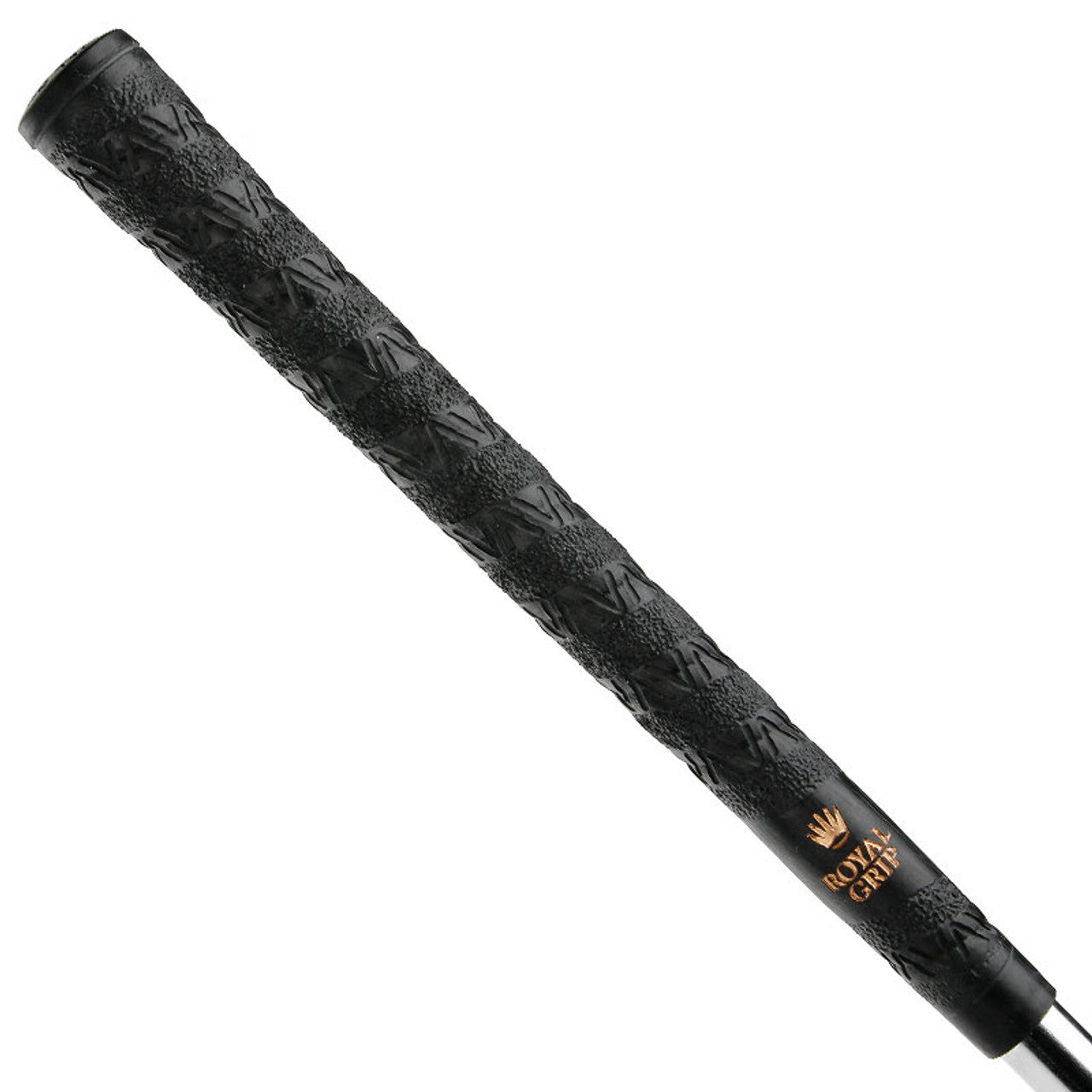 Black Royal Grip V Sand Wrap golf grip with textured surface and ergonomic design for improved grip and comfort.