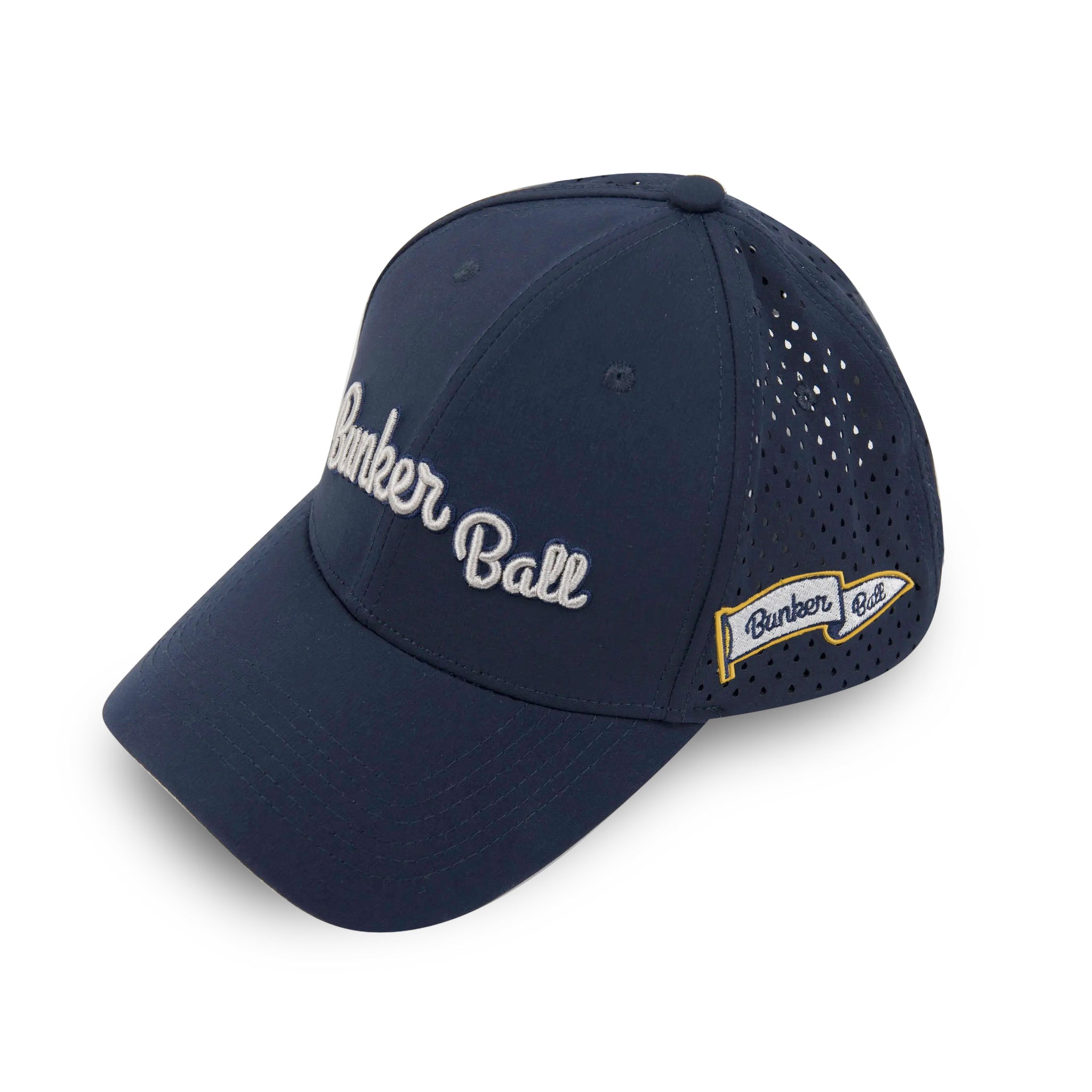 Bunker Ball Classic Tour Cap hat by Bunker Ball Golf, featuring a structured design with branded embroidery and adjustable strap
