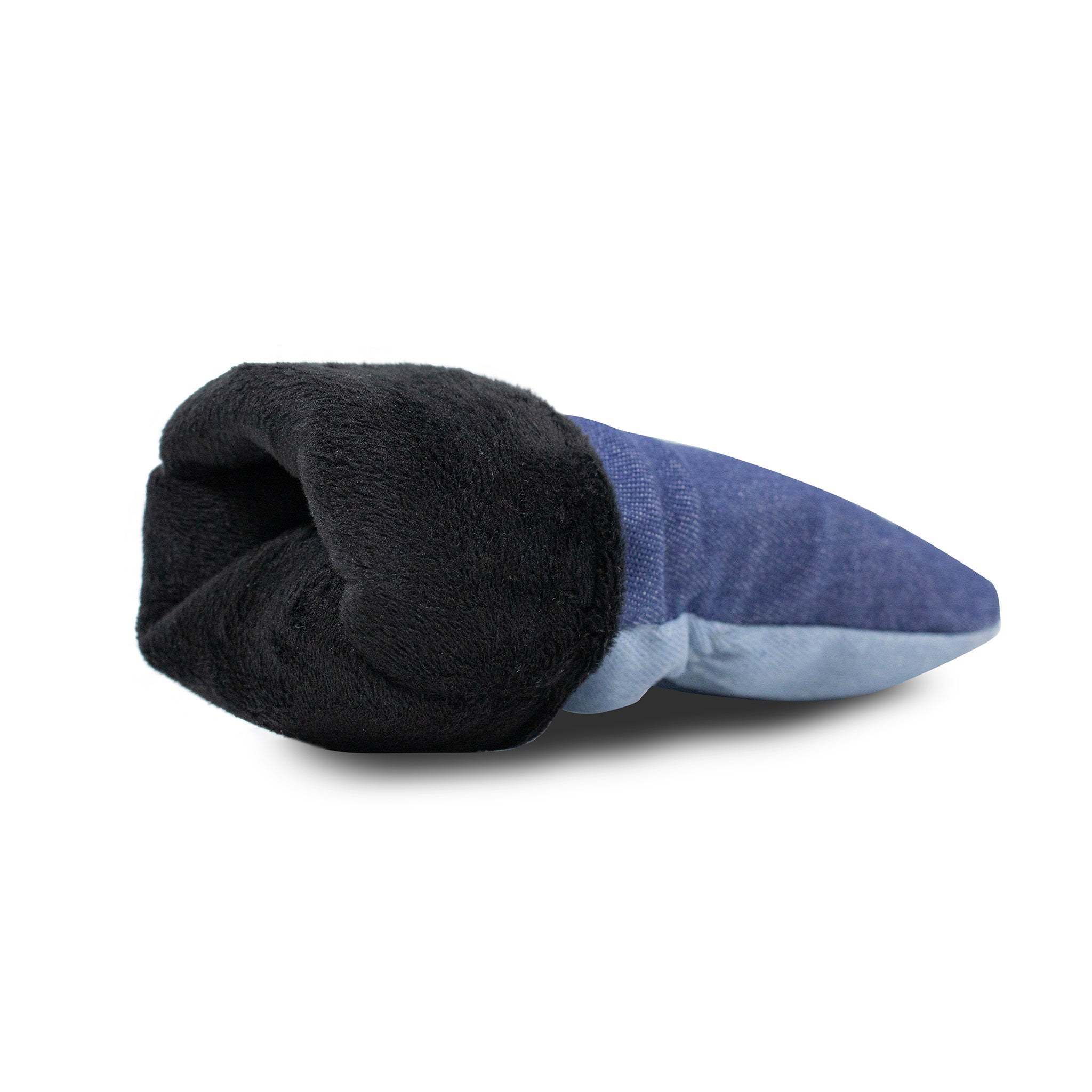 Two-tone denim golf club headcover by Bunker Ball Golf, designed to protect and add style to your golf clubs.