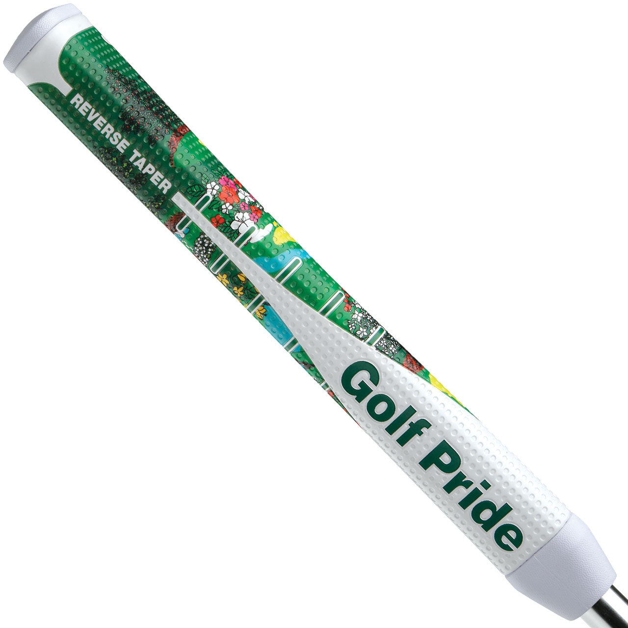 Golf Pride Honorary Starter Reverse Taper Pistol Putter Grip showing textured rubber surface and ergonomic design for better grip.