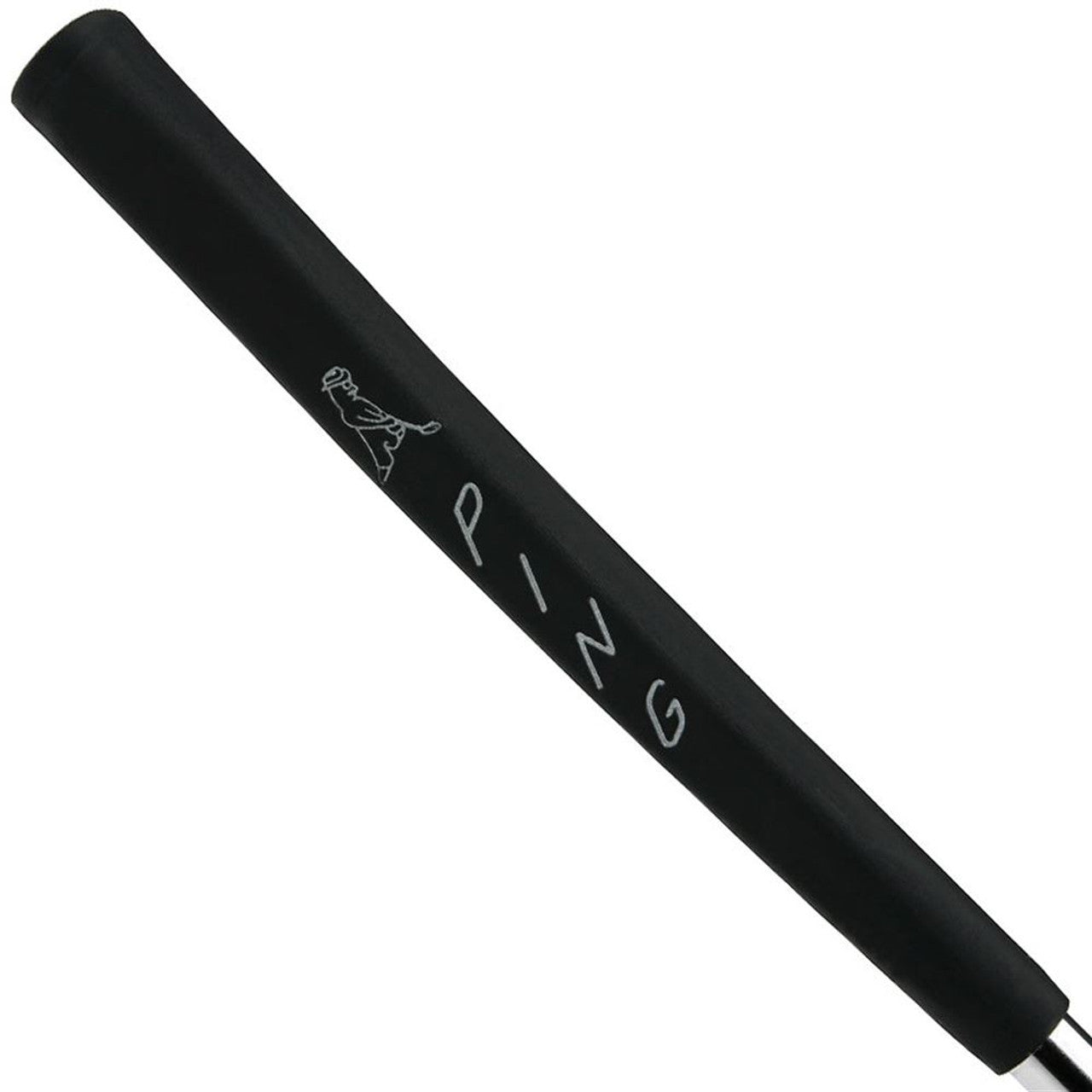 Black Ping Blackout Putter Grip with textured surface, designed for improved grip and control on golf putters.