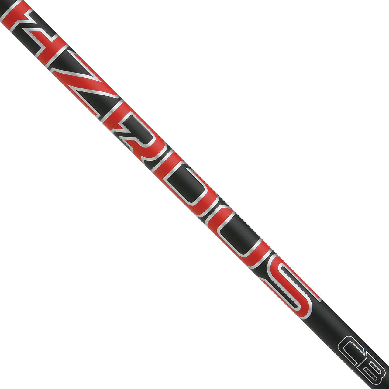 Project X HZRDUS Red CB G4 red driver shaft for golf clubs, showing the sleek red design and branding on the shaft.