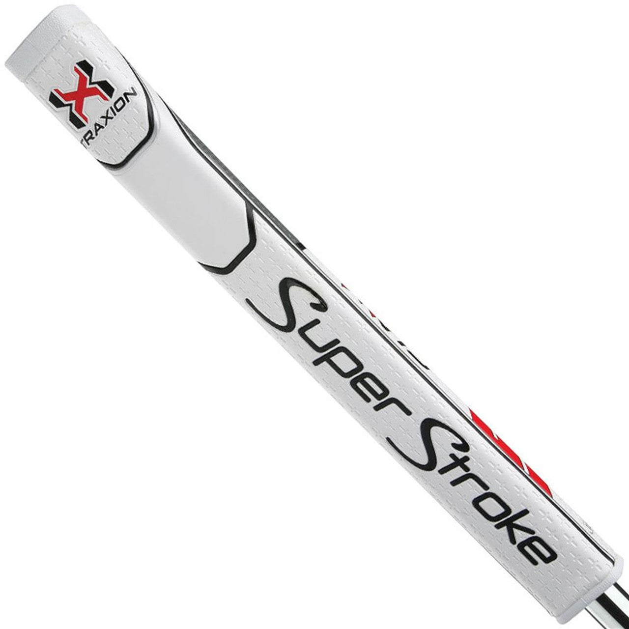 Super Stroke Traxion Claw Putter Grip in black with textured surface, designed for better grip and control on golf putters.