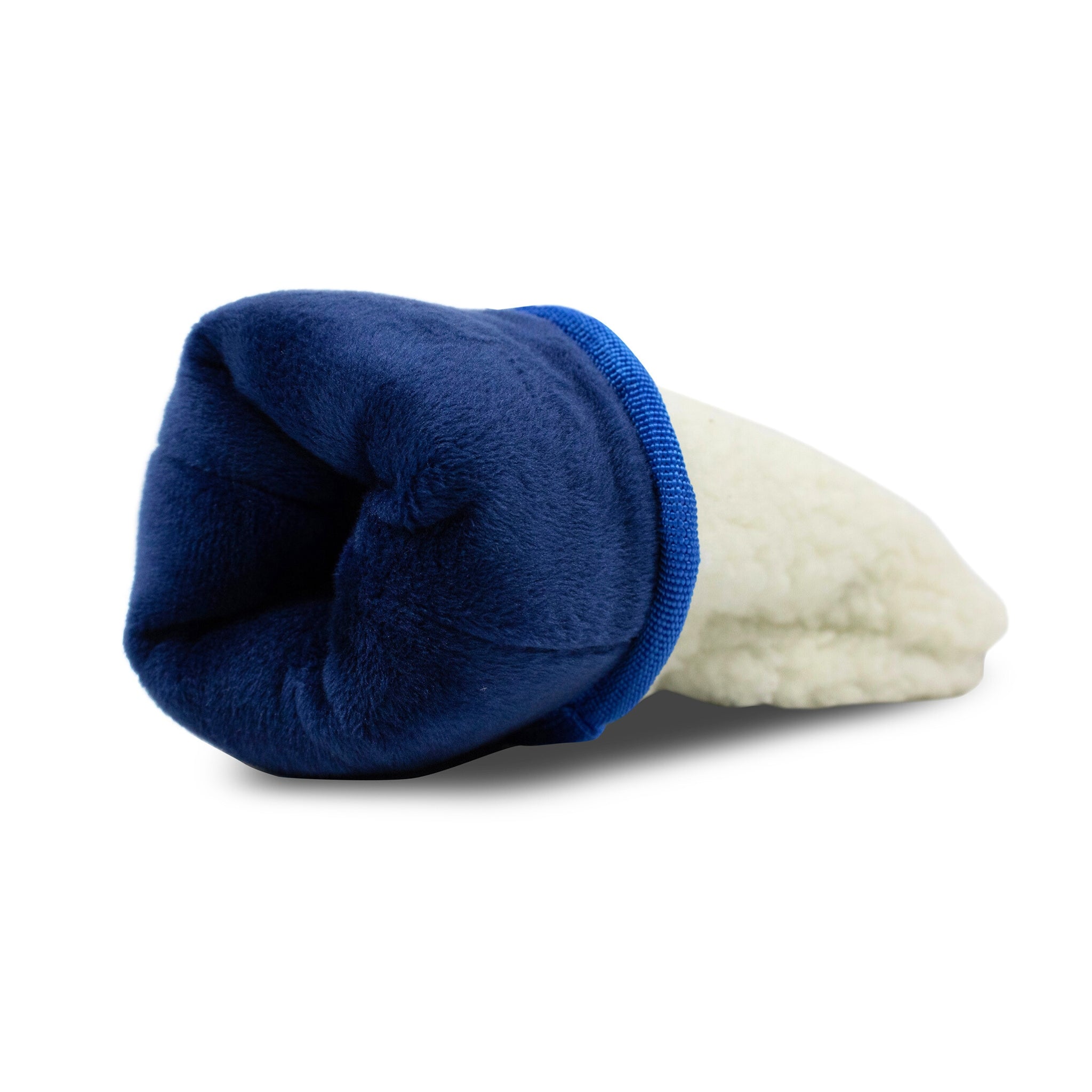 Bunker Ball Golf Sherpa's Headcover featuring a cozy, plush fabric design for protecting golf club heads.